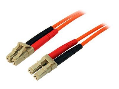 StarTech® 3.28 LC To LC Multimode 50/125 Duplex Fiber Patch Cable; Orange