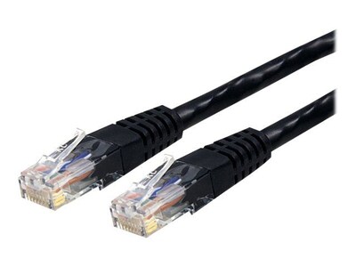 StarTech® 50 Cat 6 Molded RJ-45 Male/Male Patch Cable; Black