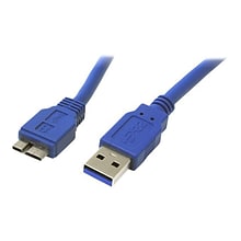 Startech® 3 SuperSpeed USB 3.0 A To USB Micro B USB Cable, Blue