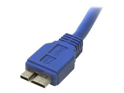 Startech® 3' SuperSpeed USB 3.0 A To USB Micro B USB Cable, Blue