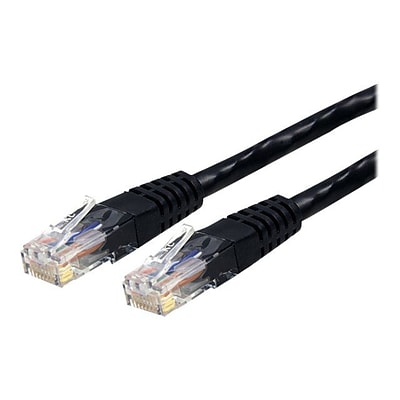 StarTech® 25 Cat 6 Molded RJ-45 Male/Male Patch Cable; Black