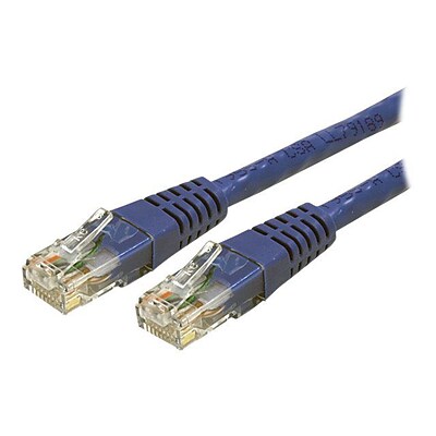 StarTech® 15 Cat 6 Molded RJ-45 Male/Male Patch Cable; Blue