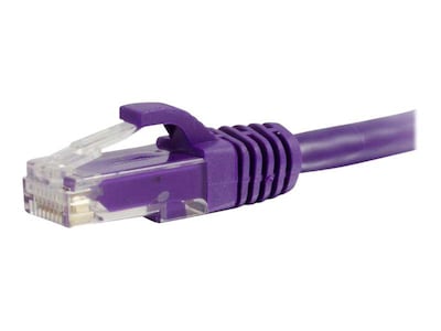 C2G® 10' CAT6 Snagless Unshielded RJ-45 Male/Male Network Patch Cable; Purple
