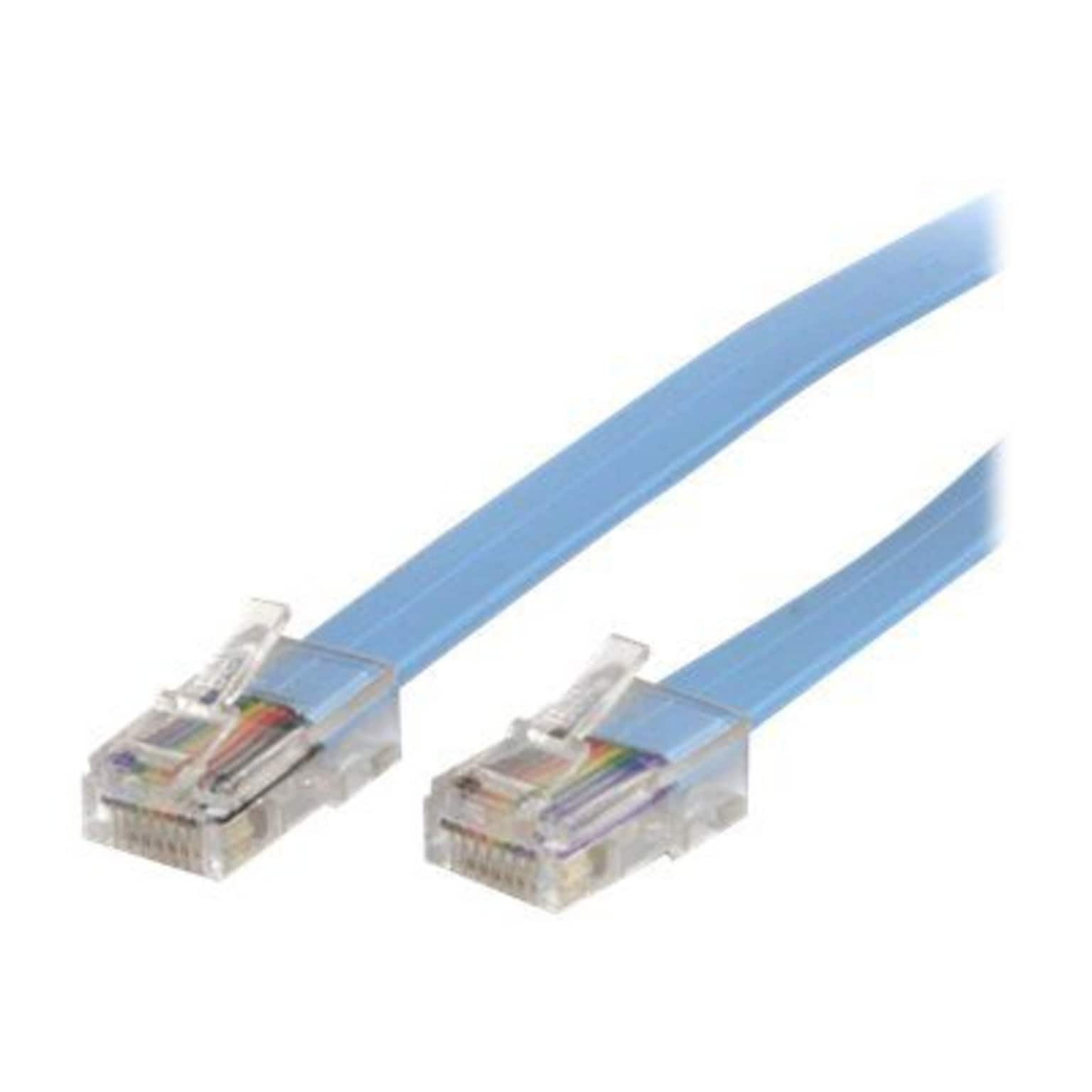 StarTech® 6 Cisco Console RJ45 Ethernet Male/Male Rollover Cable; Blue