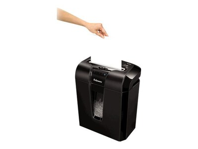 Fellowes Powershred 63Cb IM1QQ3726 10-Sheet Cross-Cut Shredder; Black