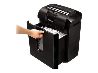 Fellowes Powershred 63Cb IM1QQ3726 10-Sheet Cross-Cut Shredder; Black