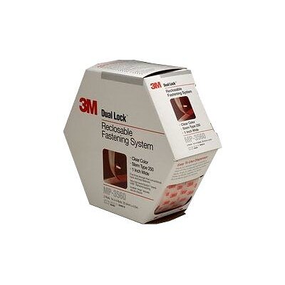 3M™ 15 Dual Lock™ Reclosable Fastener System; Clear, 2/Pack