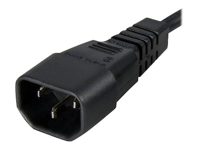 StarTech® 10' IEC 320-C14 To IEC 320-C13 Standard Computer Power Cord; Black