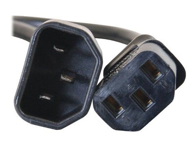 C2G 5 IEC320C14 to IEC320C13 Computer Power Extension Cord, Black