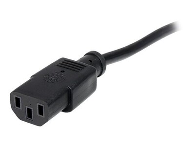 StarTech® 20' NEMA5-15P To C13 Standard Computer Power Cord; Black