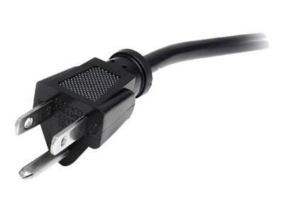 StarTech® 15' NEMA5-15P To IEC 60320 C13 Standard Computer Power Cord; Black
