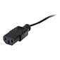 StarTech® 15' NEMA5-15P To IEC 60320 C13 Standard Computer Power Cord; Black