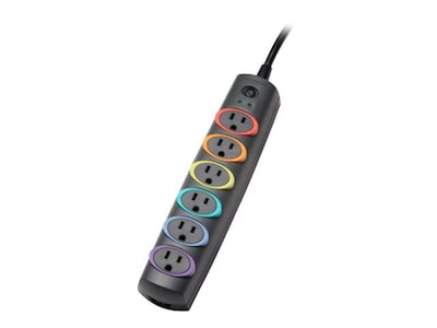 Kensington® SmartSockets® 6 Outlet Standard Surge Protector With 7 Cord