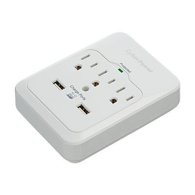 CyberPower  Professional CSP300WUR1 3 Outlets 600 J Surge Protector