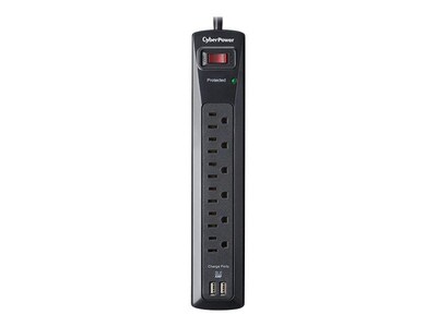 CyberPower Professional CSP604U 6 Outlets 1200 J Surge Protector, 4 (CSP604U )