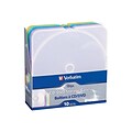 Verbatim® TRIMpak Plastic CD/DVD Jewel Case; Assorted, 10/Pack