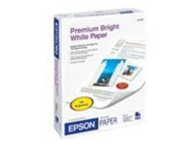 Epson® Premium Photo Paper; 8 1/2" x 11", Bright White/Ultra Smooth, 500 Sheets