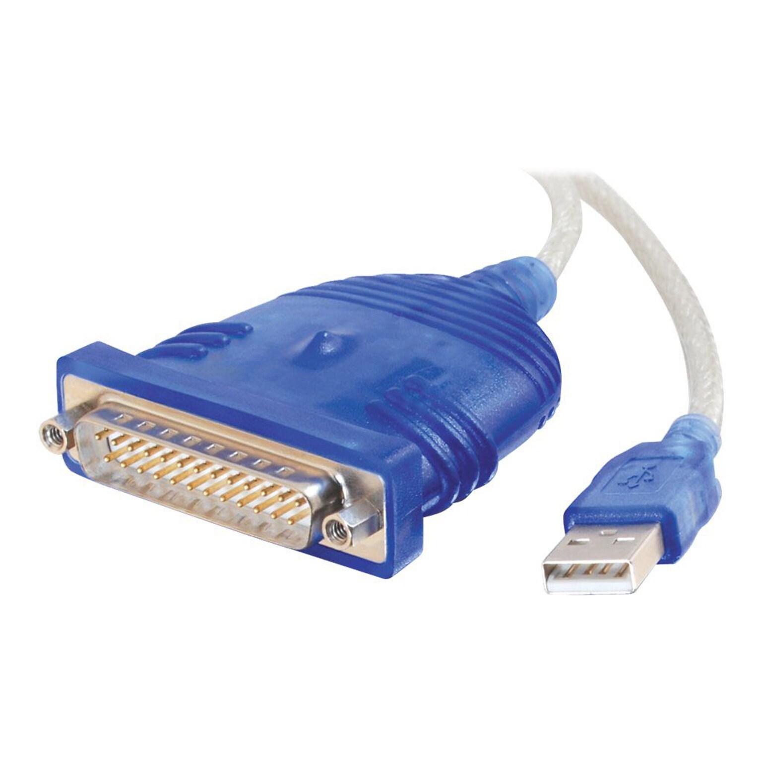 C2G® 6 Type A Male USB To DB-25 Male Serial RS232 Adapter Cable; Gray