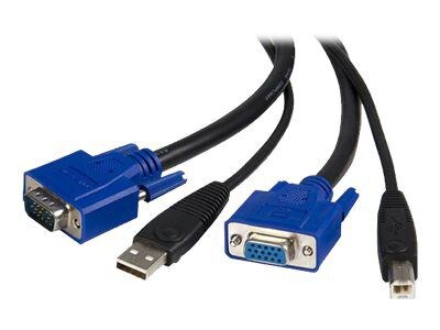 StarTech® 15 Universal VGA To USB KVM Cable; Black