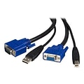 Startech® 15 Universal VGA To USB KVM Cable, Black
