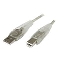 StarTech USB2HAB10T 10ft Transparent USB 2.0 Cable, A to B