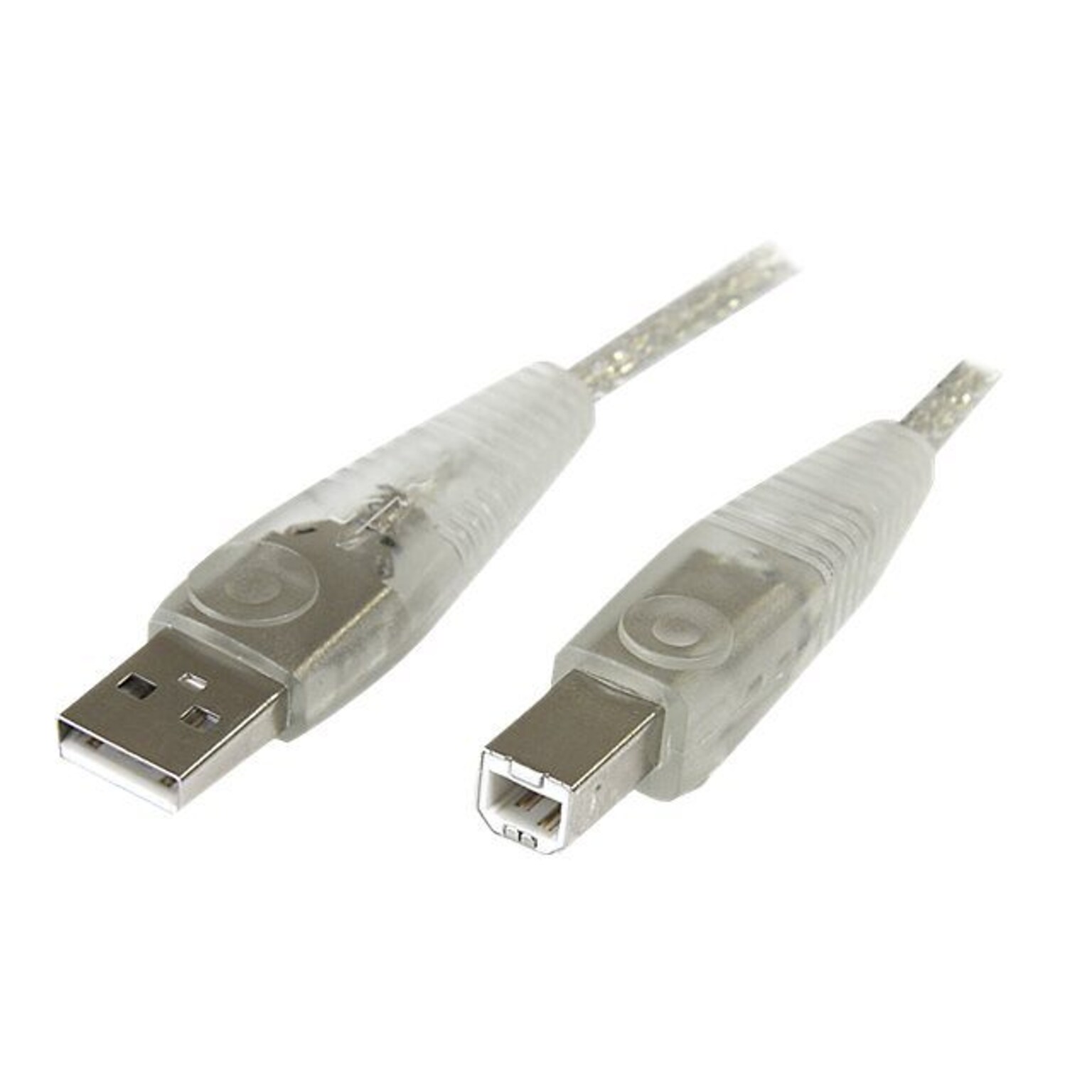 Startech® 15 A To B USB 2.0 Cable, Transparent