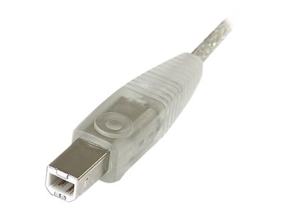 Startech® 15 A To B USB 2.0 Cable, Transparent