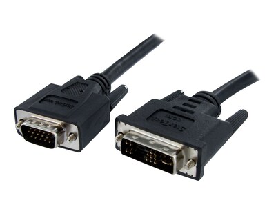 Black 6 DVI to VGA Display Monitor Cable