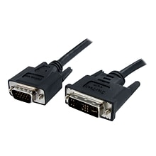 Black 6 DVI to VGA Display Monitor Cable