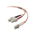 Belkin® 10 LC Male Ti SC Male Multimode Duplex Fiber Optic Cable; Orange