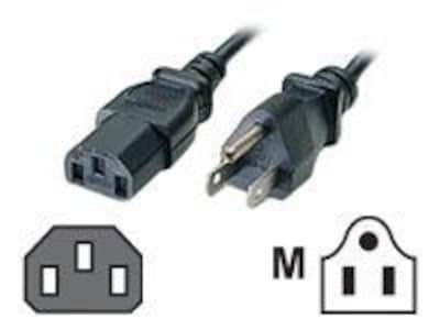 C2G 03130 6 NEMA 5-15P to IEC320C13 Male/Female Universal Power Cord, Black