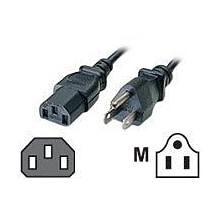C2G® 10 NEMA 5-15P to IEC320C13 Universal Power Cord; Black