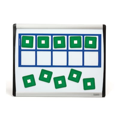 Didax Unifix Magnetic Ten-Frame Card Set, 12 1/2 x 5