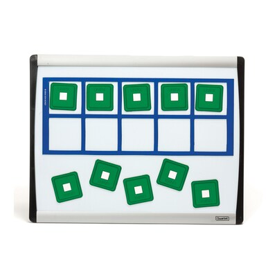 Didax Unifix Magnetic Ten-Frame Card Set, 12 1/2 x 5