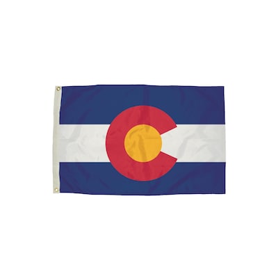 Flagzone Colorado Flag with Heading and Grommets, 3 x 5, Each