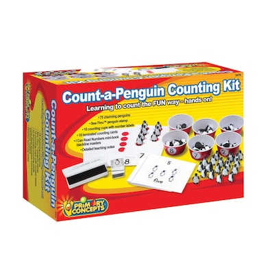 Primary Concepts Count-a-Penguin Counting Kit, 75 Piece