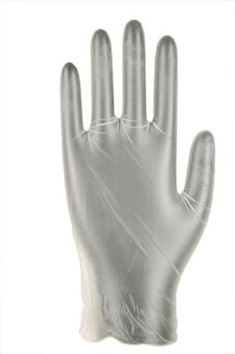 Dynarex SafeTouch Powder Free Clear Vinyl Gloves, XL, 1000/Carton (D2D2614)