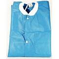 ValuMax Extra-Safe™ Knee Length Lab Jackets & Coats; Large, Ceil-Blue, 10/Pack