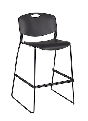 Regency Zeng Metal Stack Stool, Black (4495BK)