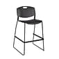 Regency Zeng Metal Stack Stool, Black (4495BK)