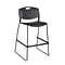 Regency Zeng Metal Stack Stool, Black (4495BK)