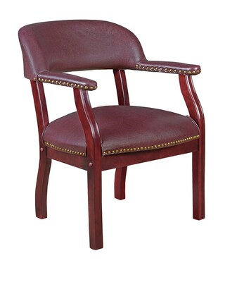 Regency Ivy League Vinyl Captain Chair, Burgundy (9004BY)