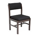 Regency Leg Base Wood & Fabric Side Chair, Black (B61775MWBK)