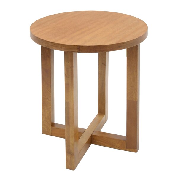 Regency Chloe 21Dia Round End Table, Medium Oak (HWTE2123MO)