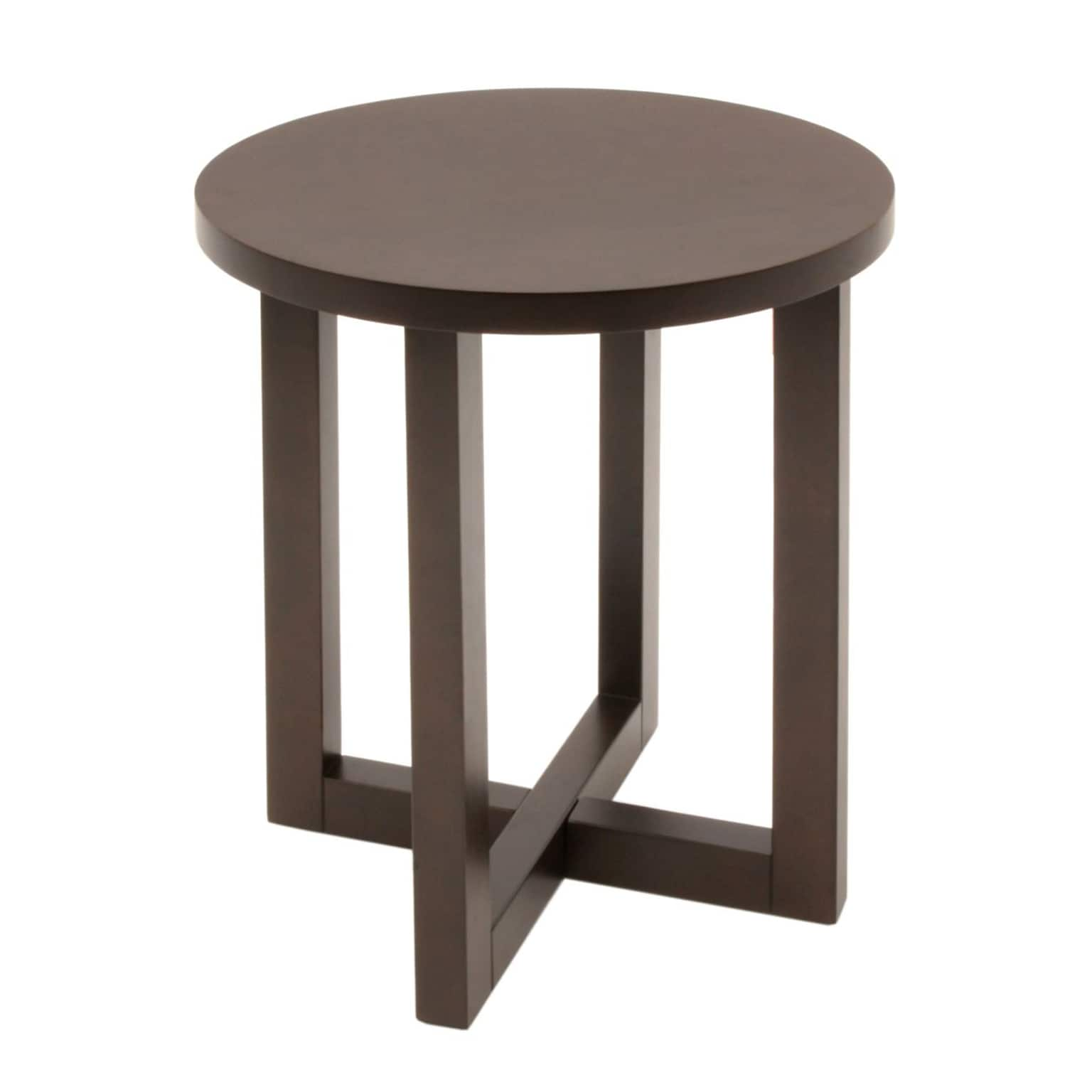 Regency Chloe 21Dia Round End Table, Mocha Walnut (HWTE2123MW)