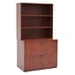 Regency Legacy 65"H x 36"W Lateral File with Open Hutch, Cherry (LPLFH3665CH)