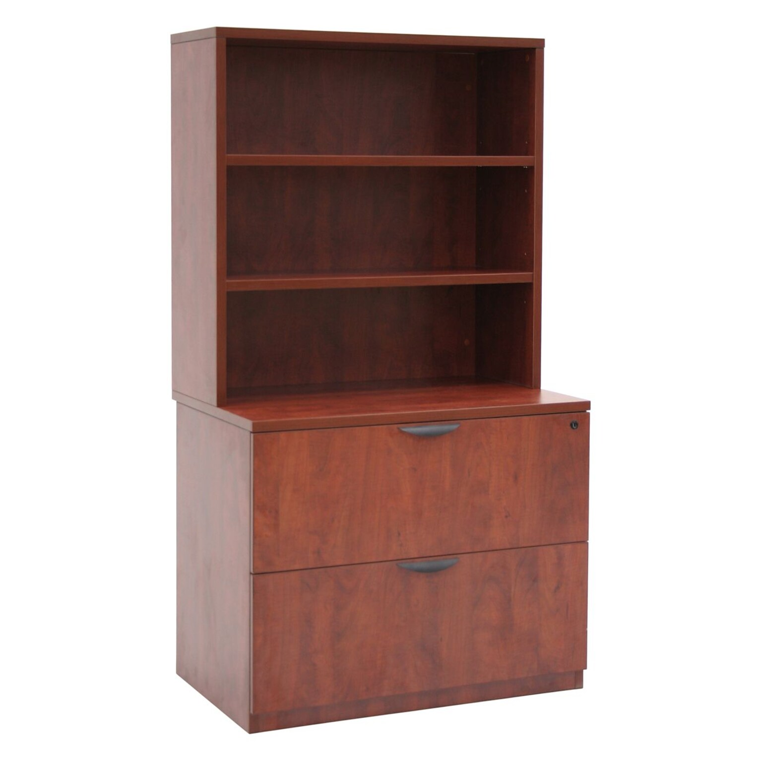 Regency Legacy 65H x 36W Lateral File with Open Hutch, Cherry (LPLFH3665CH)