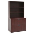 Regency Legacy 65H x 36W Lateral File with Open Hutch, Mahogany (LPLFH3665MH)