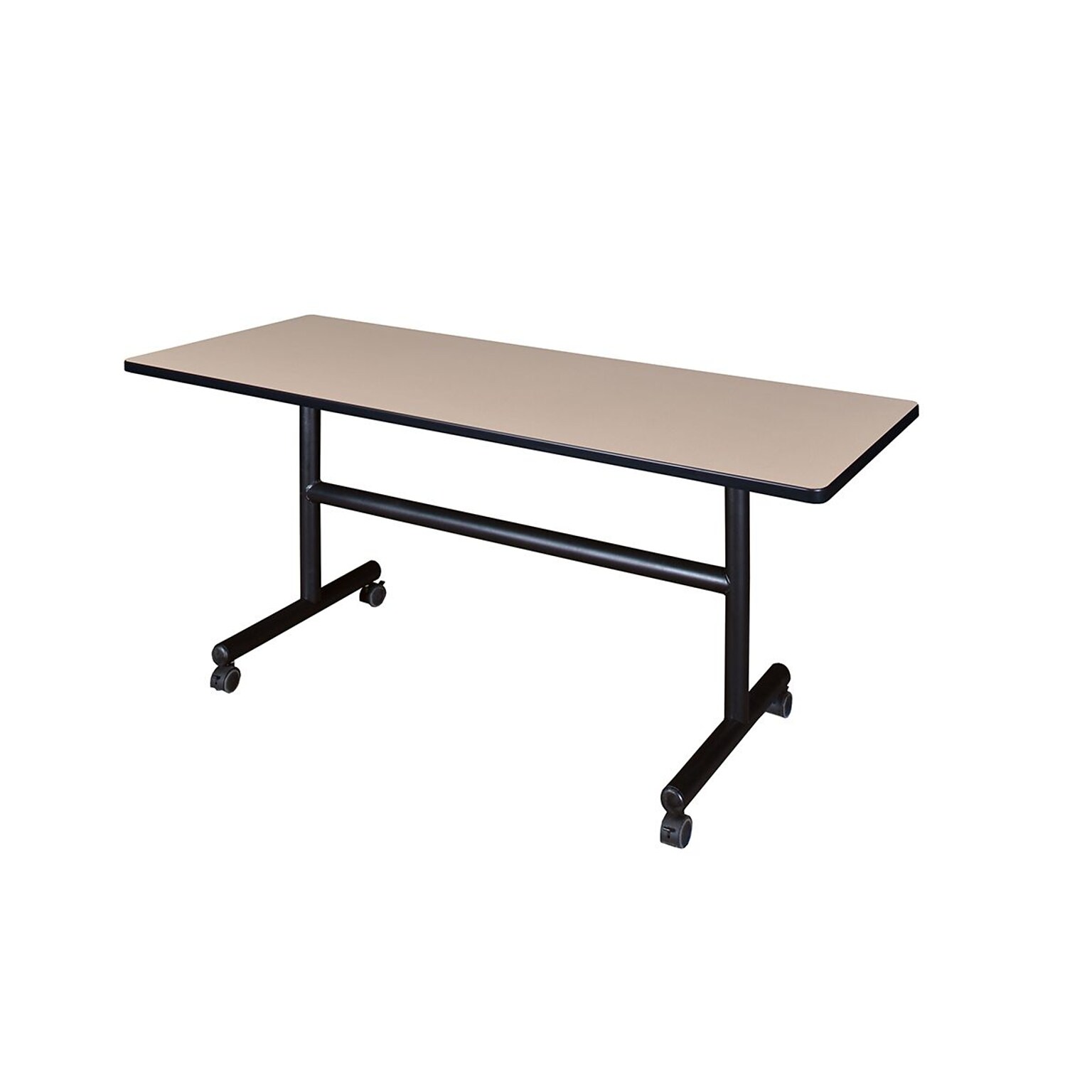 Regency Kobe Flip Top Mobile Training Table, 24D x 60W, Beige (MKFT6024BE)