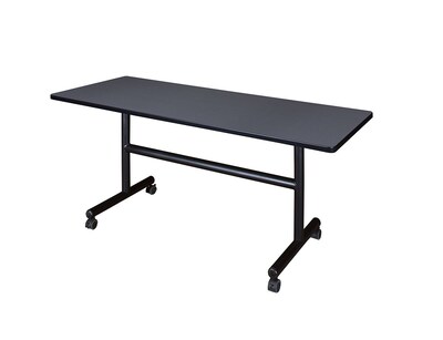 Regency 60-inch Metal & Wood Training Table, Grey